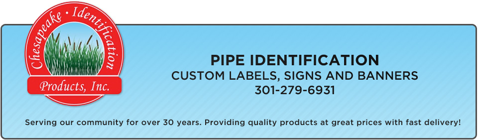 Chesapeake ID, Pipe Marker, Valve Tags  and Identification products. 